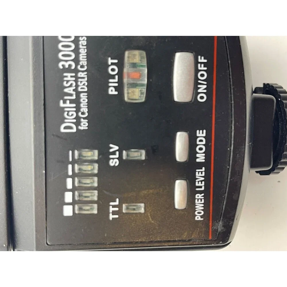 Sunpak DigiFlash 3000 External Flash for Canon DSLR Cameras USED UNTESTED